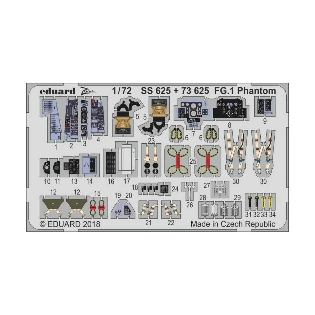 FG.1 Phantom for Airfix - Eduard Accessories SS625