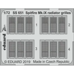 Spitfire Mk.IX radiator grilles f.Eduard - Eduard Accessories SS651