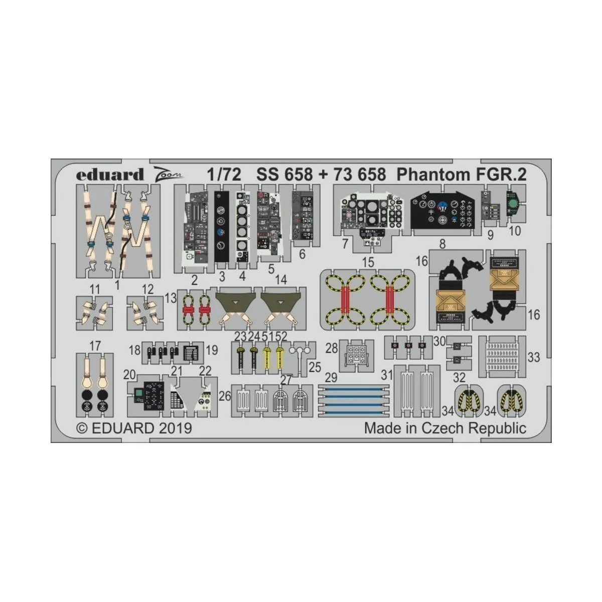 Phantom FGR.2 for Airfix - Eduard Accessories SS658