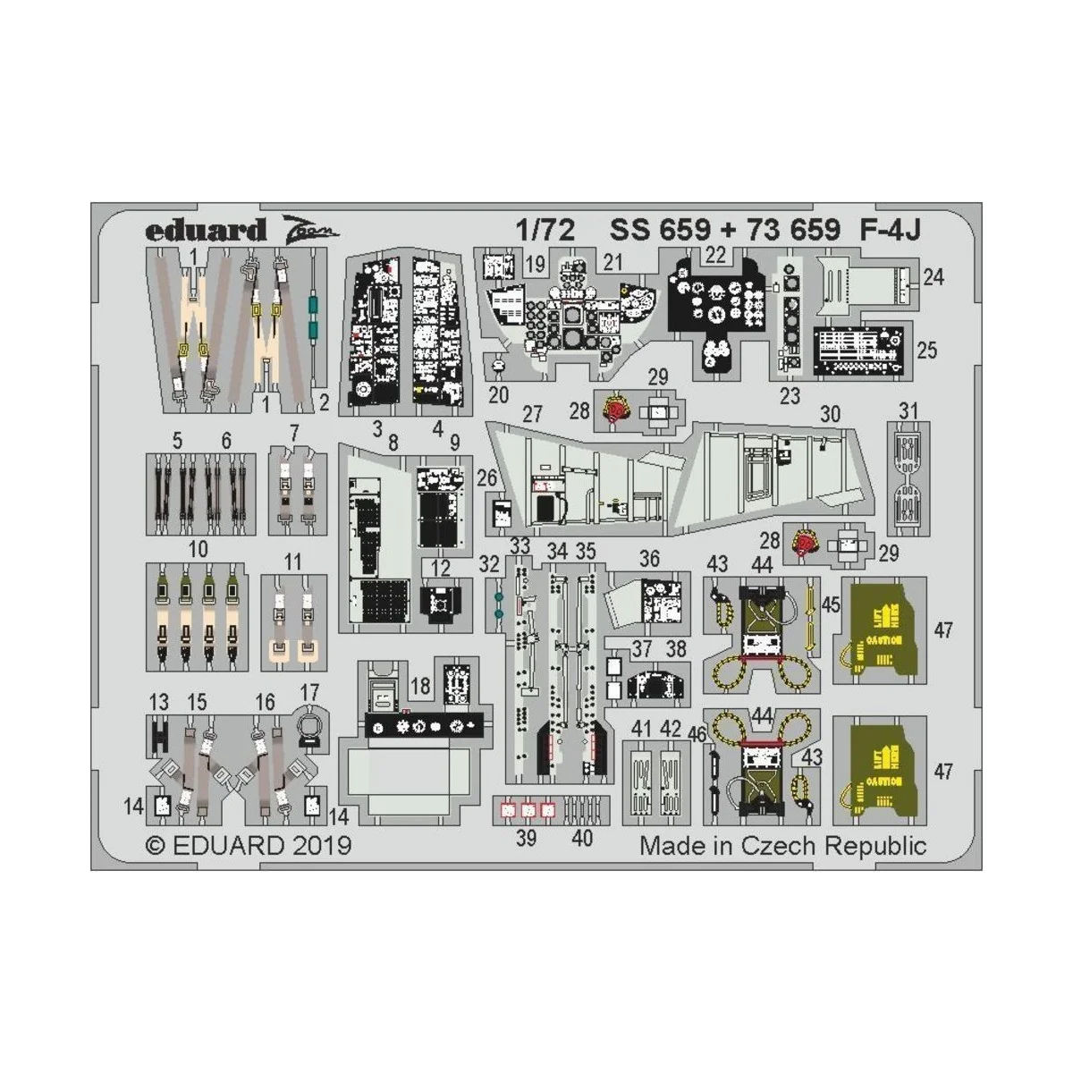 F-4J for Academy, 1/72 - Eduard Accessories SS659