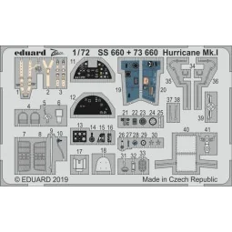 Huricane Mk.I for Airfix, 1/72 - Eduard Accessories SS660