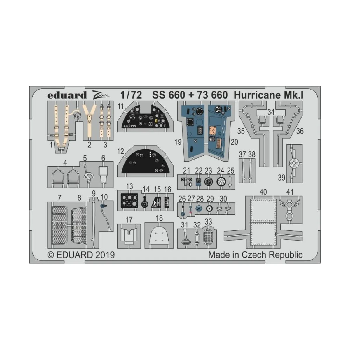 Huricane Mk.I for Airfix - Eduard Accessories SS660