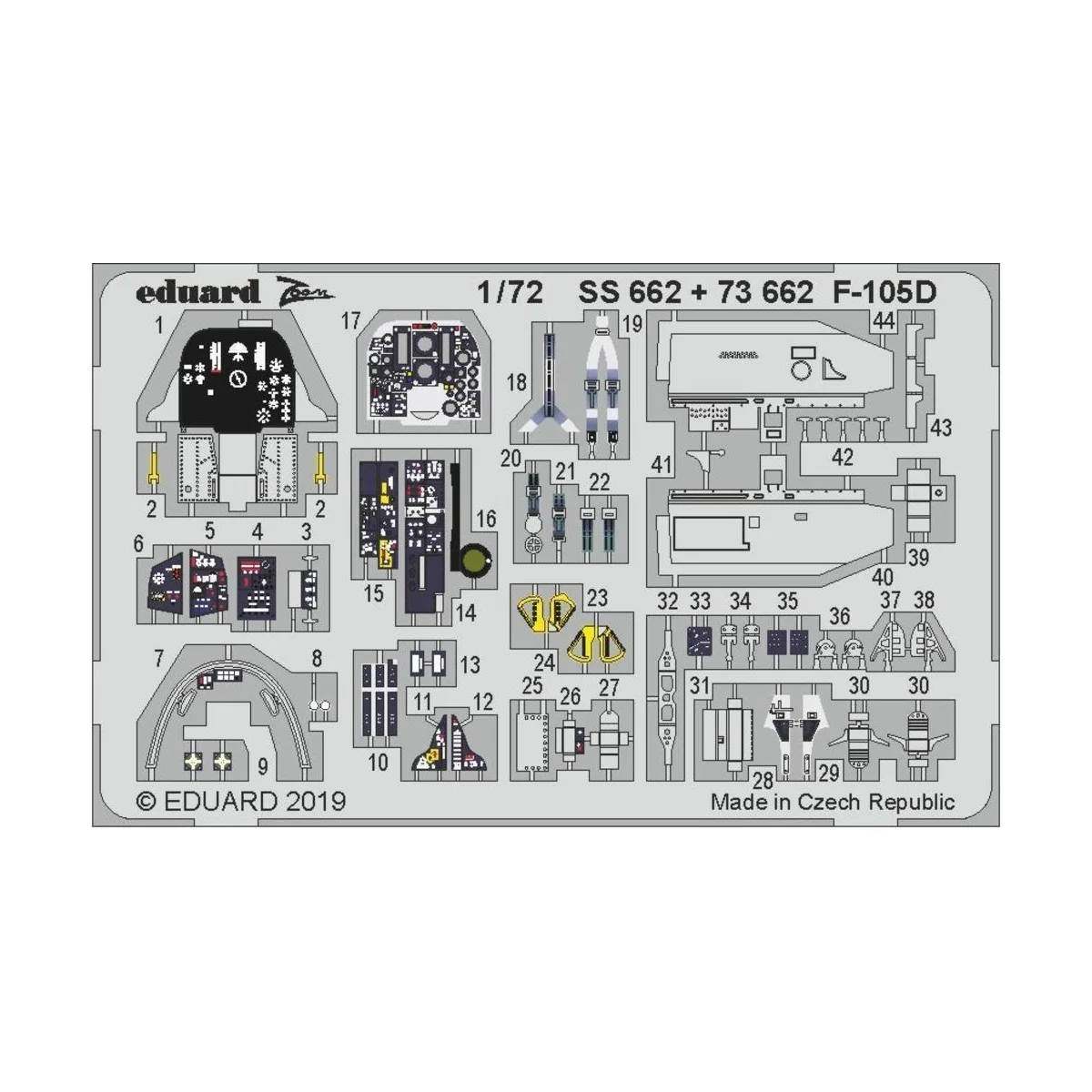 F-105D for Trumpeter, 1/72 - Eduard Accessories SS662