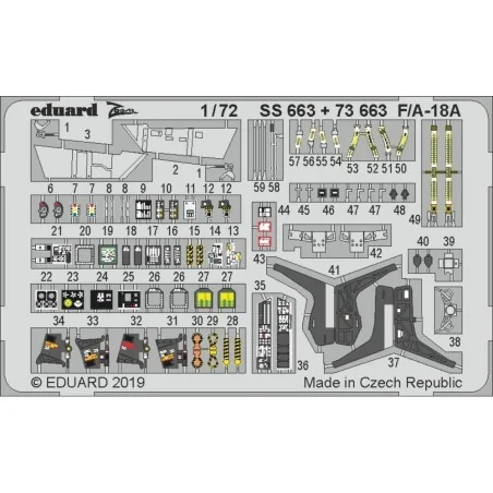 F/A-18A for Academy, 1/72 - Eduard Accessories SS663