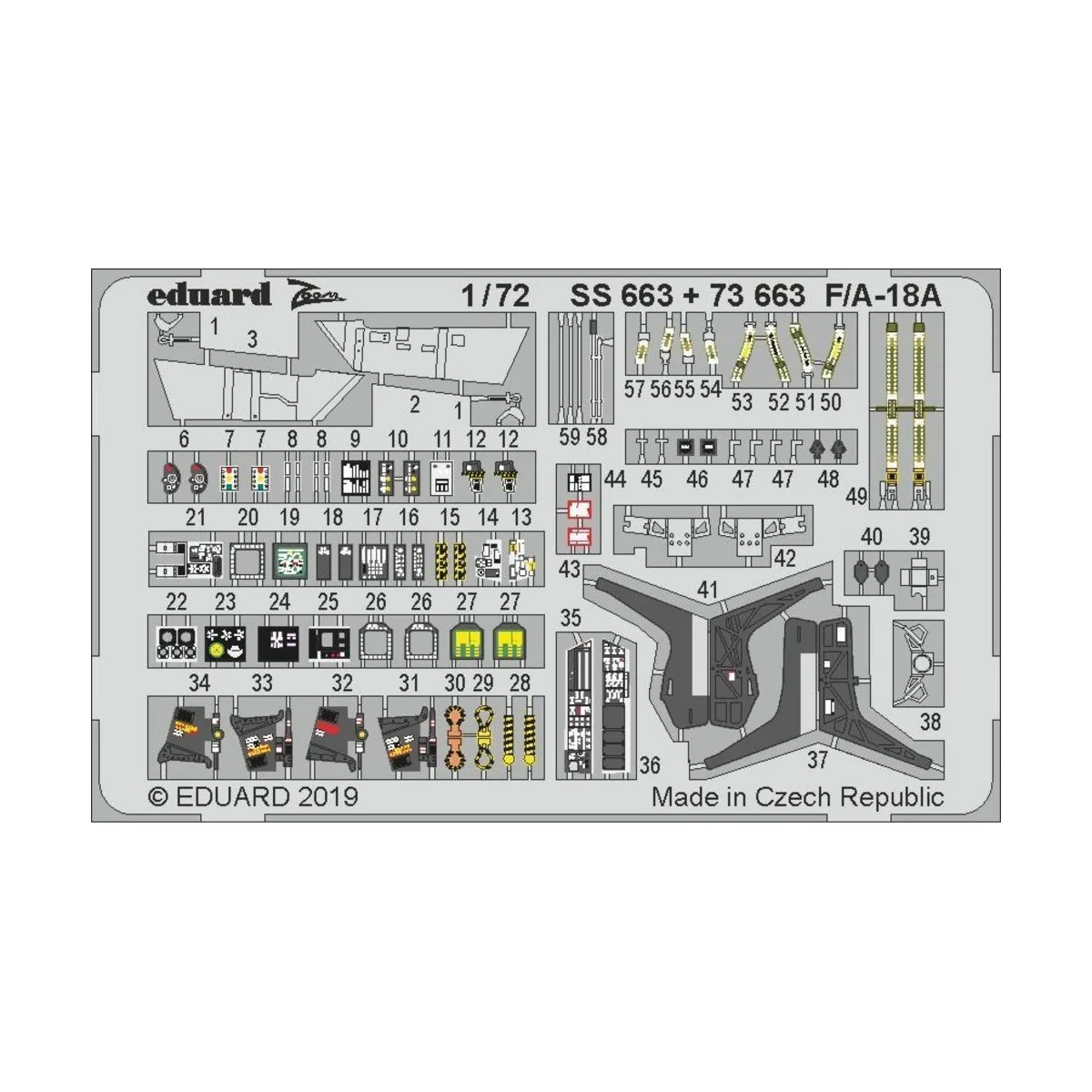 F/A-18A for Academy - Eduard Accessories SS663