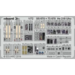 He 219 Uhu for Dragon, 1/72 - Eduard Accessories SS670