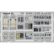 He 219 Uhu for Dragon, 1/72 - Eduard Accessories SS670