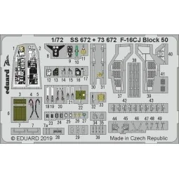 F-16CJ Block 50 for Tamiya, 1/72 - Eduard Accessories SS672