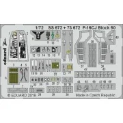 F-16CJ Block 50 for Tamiya, 1/72 - Eduard Accessories SS672