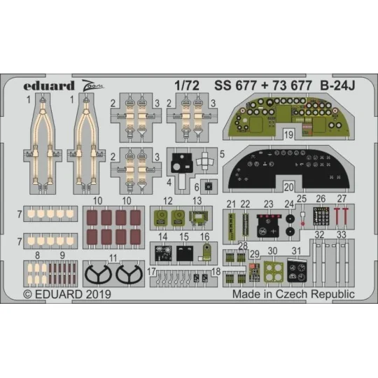 B-24J for Hasegawa, 1/72 - Eduard Accessories SS677