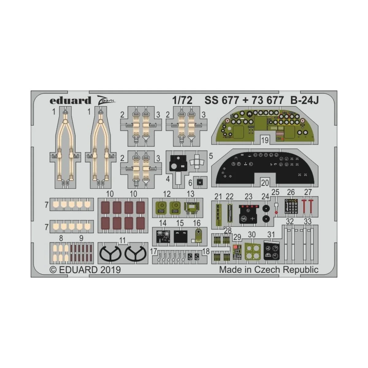 B-24J for Hasegawa - Eduard Accessories SS677