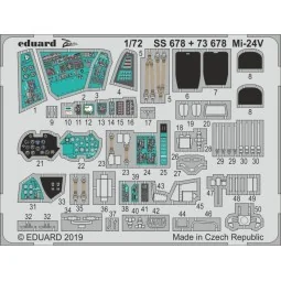 Mi-24V for Zvezda - Eduard Accessories SS678