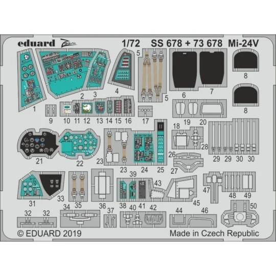 Mi-24V for Zvezda - Eduard Accessories SS678