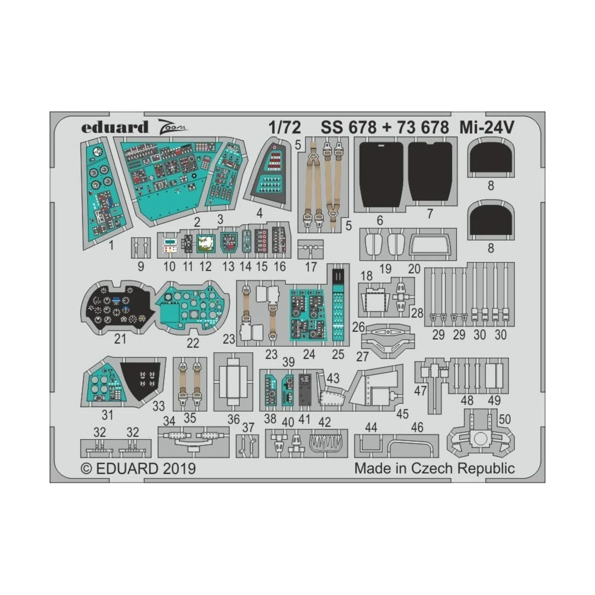 Mi-24V for Zvezda - Eduard Accessories SS678