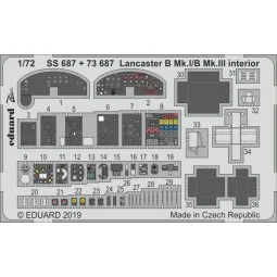 Lancaster B Mk.I/B Mk.III interior for Airfix, 1/72 - Eduard Access...