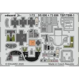 TBF/TBM-1 Avenger for Hasegawa - Eduard Accessories SS696