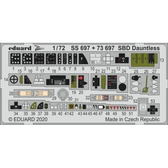 SBD Dauntless for Hasegawa, 1/72 - Eduard Accessories SS697