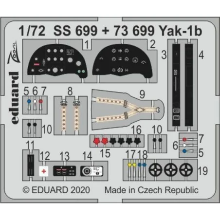 Yak-1b for Arma Hobby, 1/72 - Eduard Accessories SS699