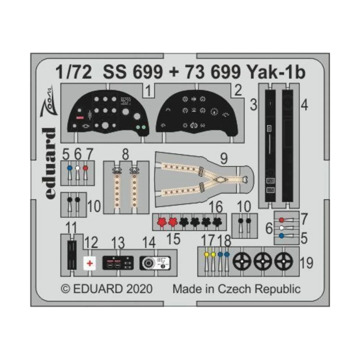 Yak-1b for Arma Hobby - Eduard Accessories SS699