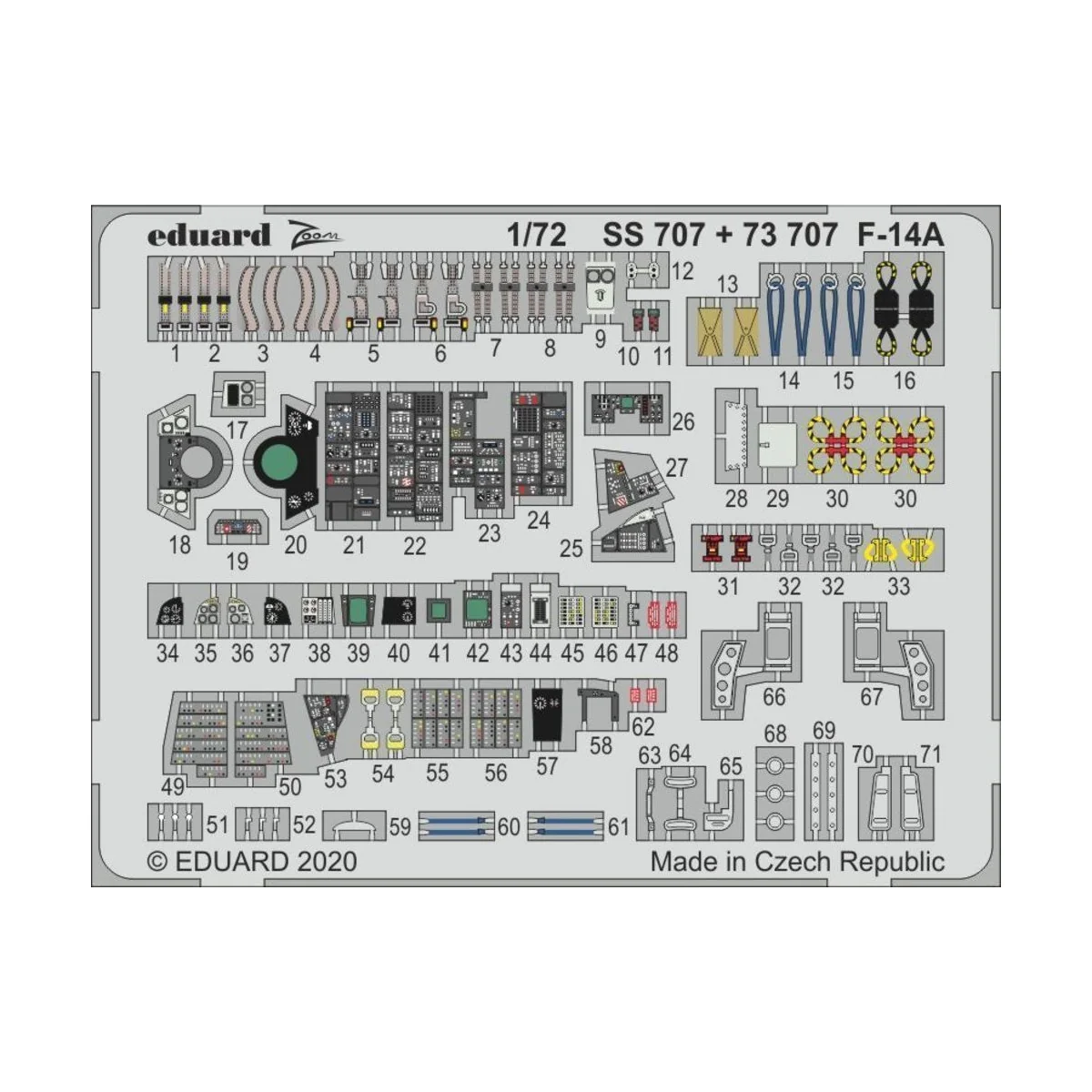 F-14A for Academy - Eduard Accessories SS707