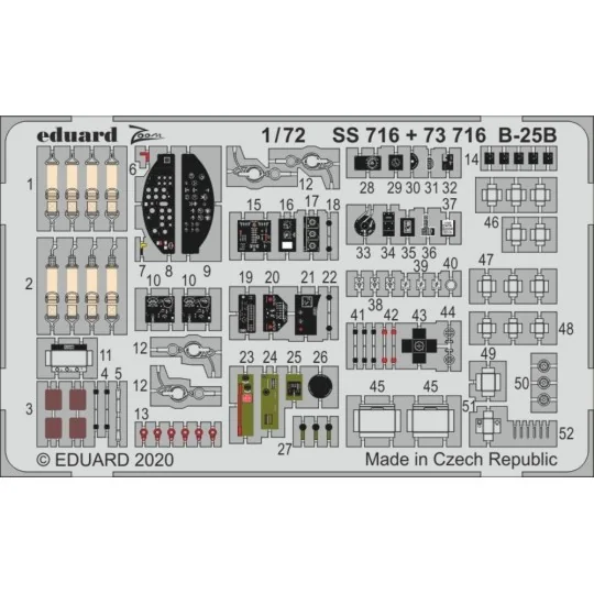 B-25B for Airfix - Eduard Accessories SS716