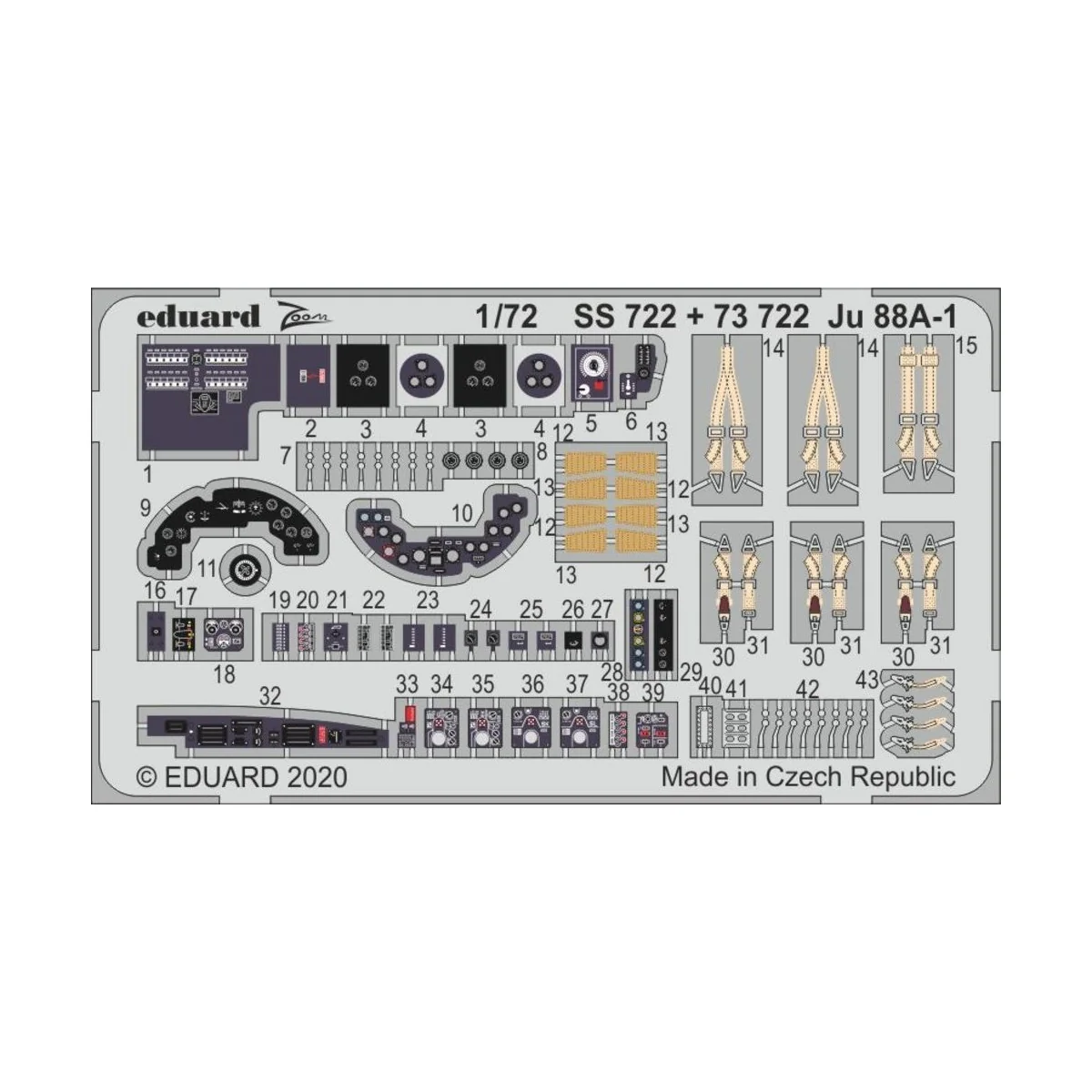 Ju 88A-1 for Revell, 1/72 - Eduard Accessories SS722