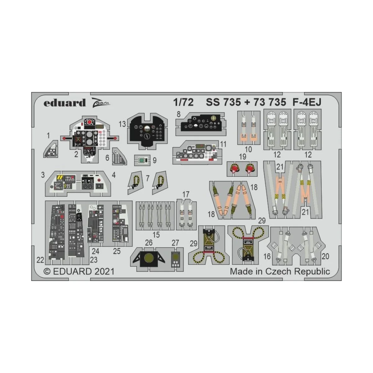 F-4EJ 1/72 FINE MOLDS - Eduard Accessories SS735