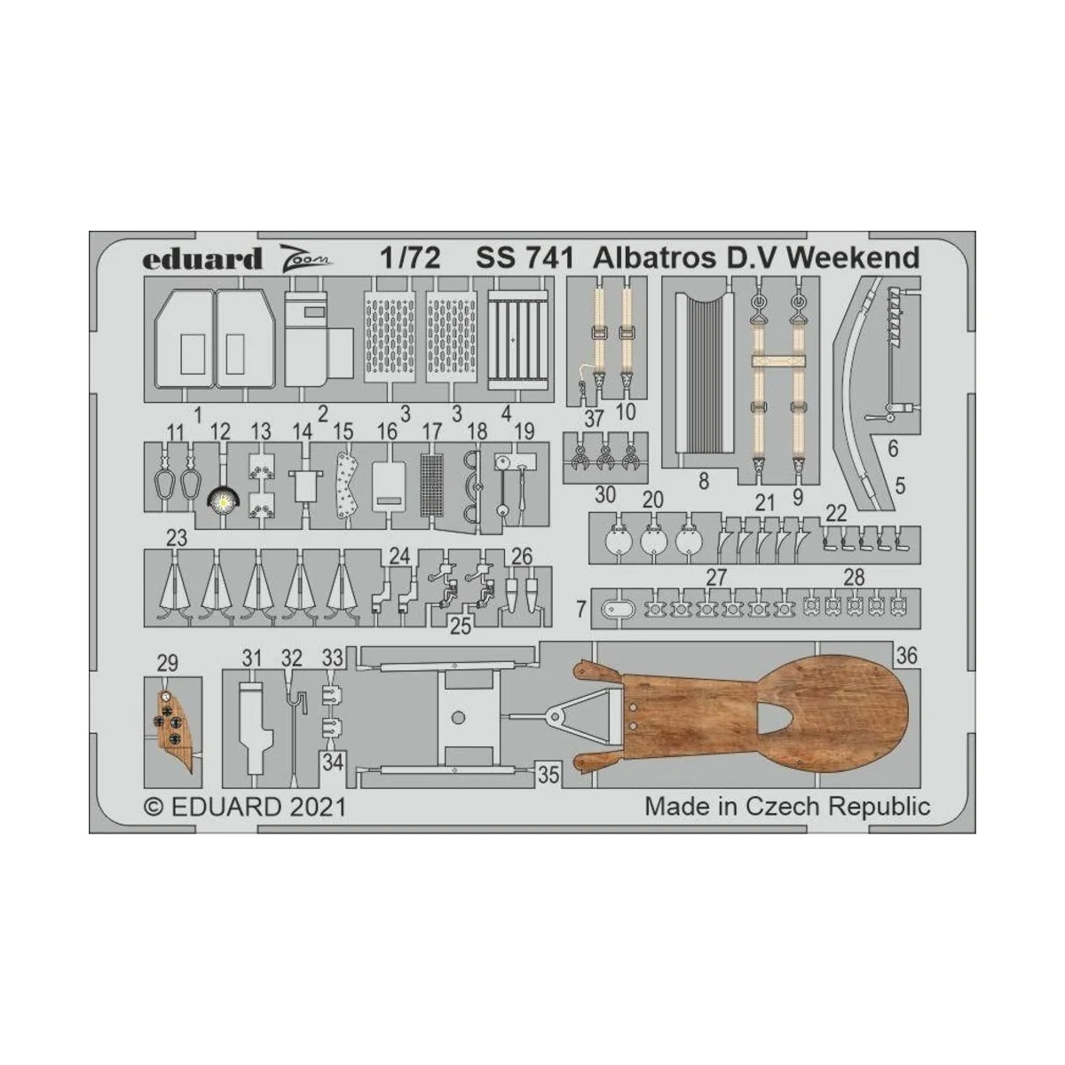 Albatros D.V Weekend 1/72 for EDUARD, 1/72 - Eduard Accessories SS741