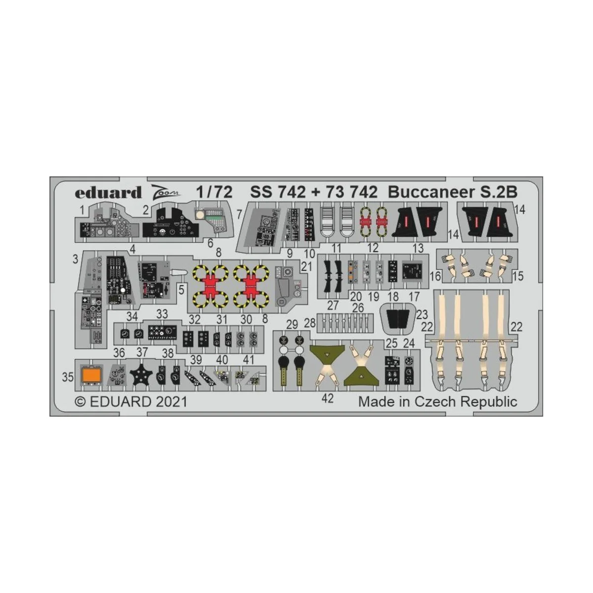 Buccaneer S.2B 1/72 for AIRFIX, 1/72 - Eduard Accessories SS742