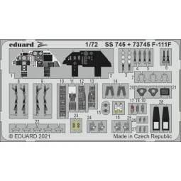 F-111F 1/72 for HASEGAWA / HOBBY 2000 - Eduard Accessories SS745