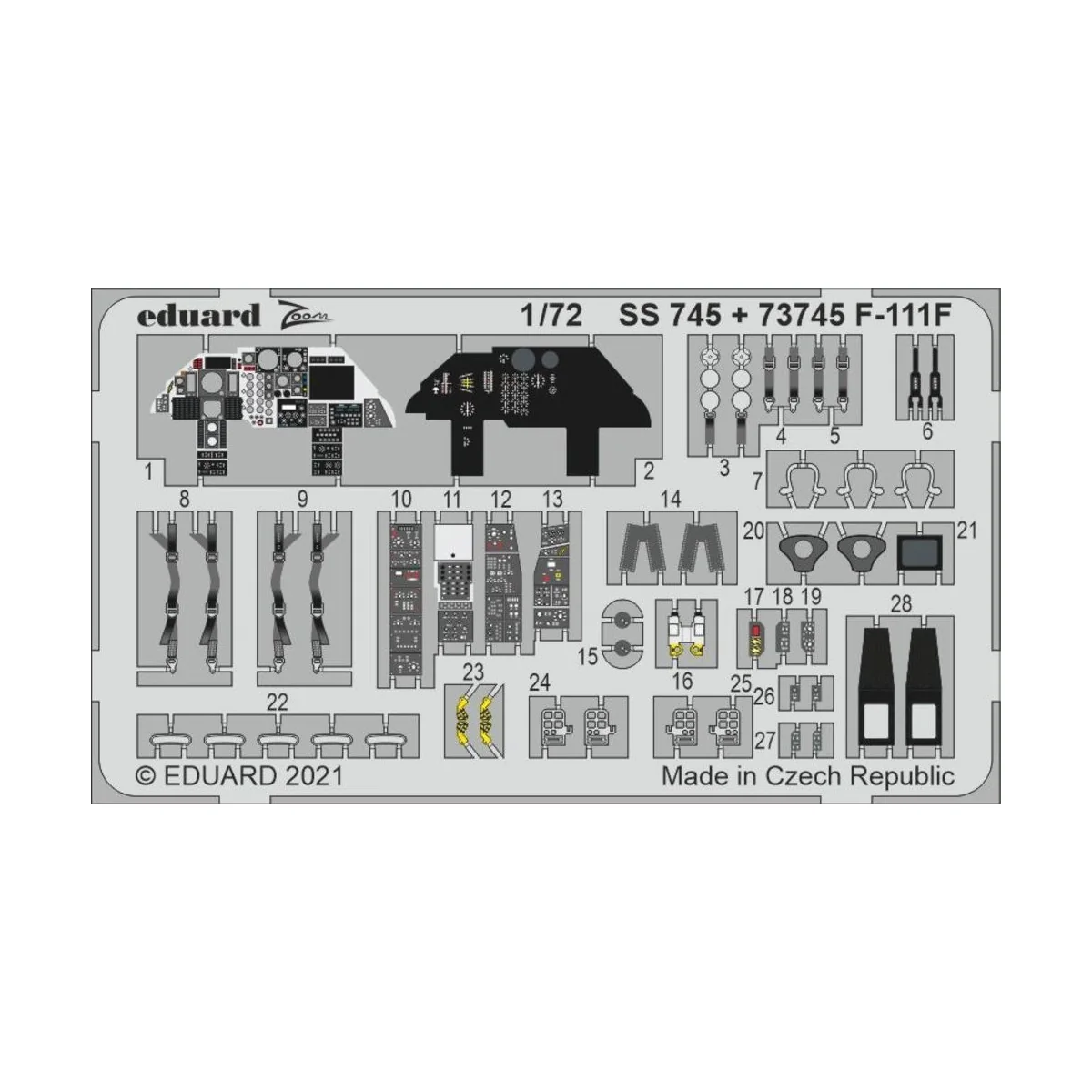 F-111F 1/72 for HASEGAWA / HOBBY 2000 - Eduard Accessories SS745