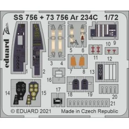 Ar 234C, for HOBBY 2000 / DRAGON, 1/72 - Eduard Accessories SS756