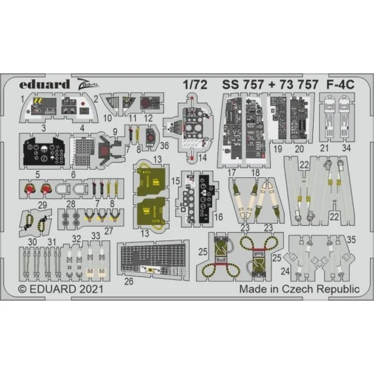 F-4C, for FINE MOLDS - Eduard Accessories SS757