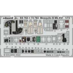 Mosquito B Mk.XVI for AIRFIX, 1/72 - Eduard Accessories SS763