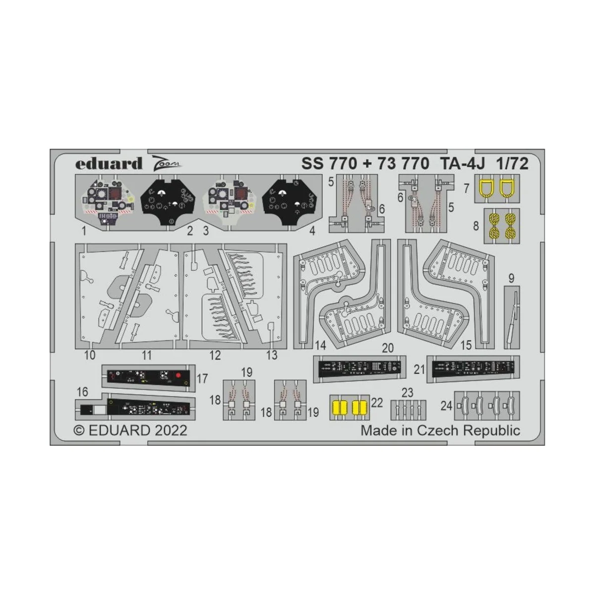 TA-4J, 1/72 - Eduard Accessories SS770 TA-4J, 1/72 - Eduard Accessories SS770