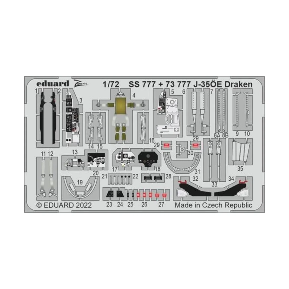 J-35ÖE Draken - Eduard Accessories SS777