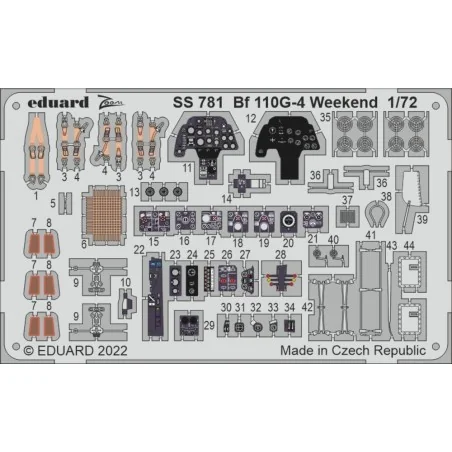 Bf 110G-4 Weekend for EDUARD, 1/72 - Eduard Accessories SS781