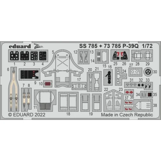 P-39Q for ARMA HOBBY - Eduard Accessories SS785