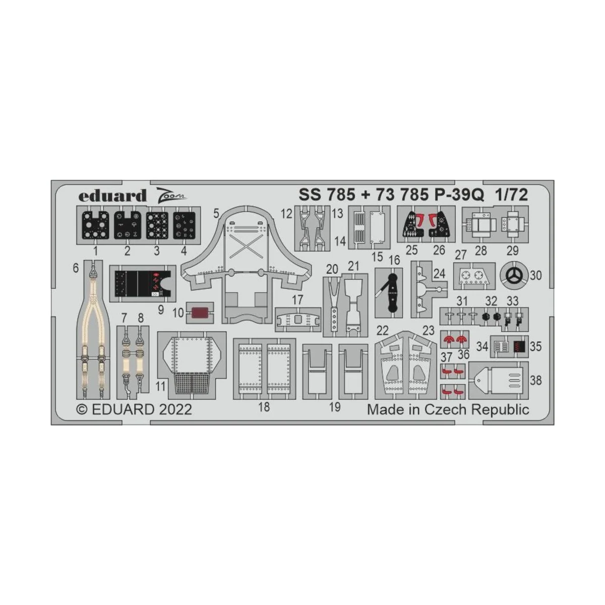 P-39Q for ARMA HOBBY - Eduard Accessories SS785