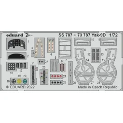 Yak-9D for ZVEZDA, 1/72 - Eduard Accessories SS787