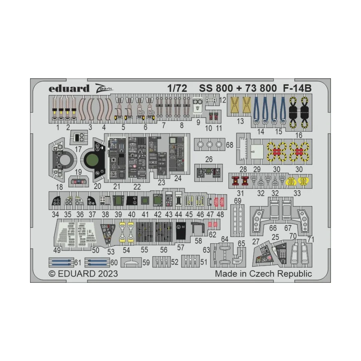 F-14B 1/72 ACADEMY, 1/72 - Eduard Accessories SS800