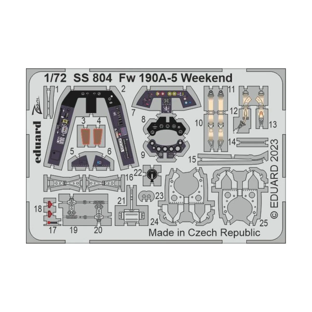 Fw 190A-5 Weekend 1/72 EDUARD - Eduard Accessories SS804