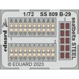 B-29 seatbelts STEEL 1/72 HOBBY 2000 / ACADEMY - Eduard Accessories...