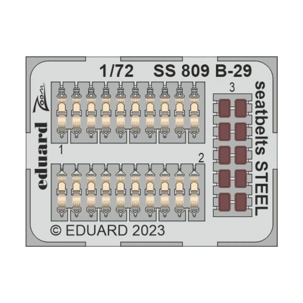 B-29 seatbelts STEEL 1/72 HOBBY 2000 / ACADEMY - Eduard Accessories...
