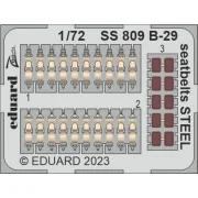 B-29 seatbelts STEEL 1/72 HOBBY 2000 / ACADEMY - Eduard Accessories...