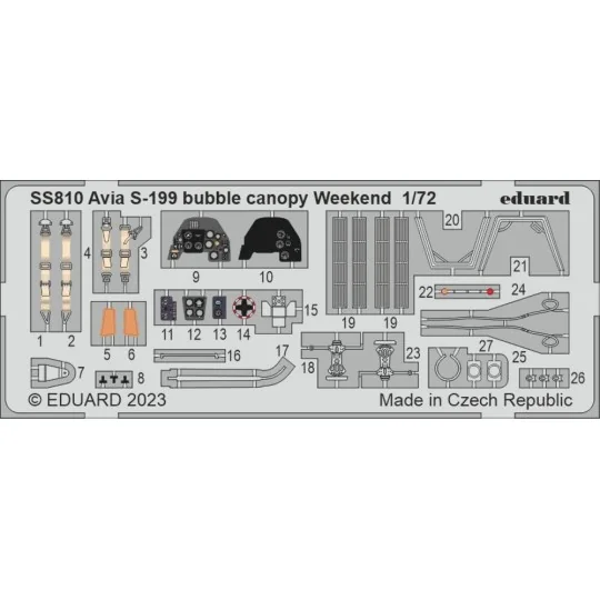 S-199 bubble canopy Weekend 1/72 EDUARD, 1/72 - Eduard Accessories ... S-199 bubble canopy Weekend 1/72 EDUARD, 1/72 - Eduard Accessories ...
