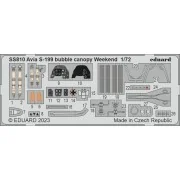 S-199 bubble canopy Weekend 1/72 EDUARD - Eduard Accessories SS810