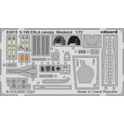 S-199 Erla canopy Weekend, 1/72 - Eduard Accessories SS815