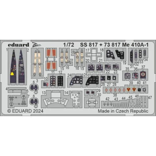 Me 410A-1 1/72 AIRFIX, 1/72 - Eduard Accessories SS817