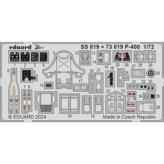 P-400 1/72 ARMA HOBBY, 1/72 - Eduard Accessories SS819